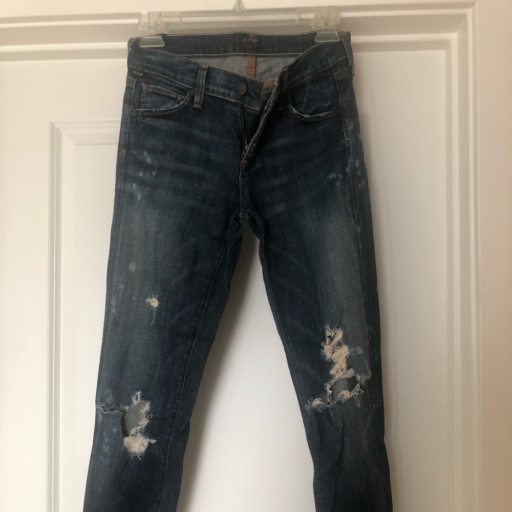 Citizens of Humanity distressed skinny jeans